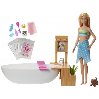 Mattel Barbie Wellness bábika v kúpeľoch Herný set