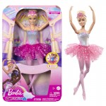Mattel Barbie svietiaca magická baletka s ružovou sukňou