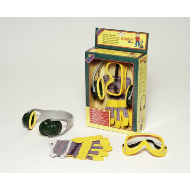 Klein Bosch Set slúchadlá, rukavice, okuliare