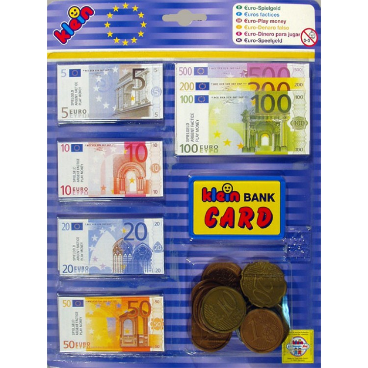 Klein Euro peniaze a karta