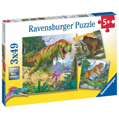 Ravensburger Dinosaury a čas 3x49