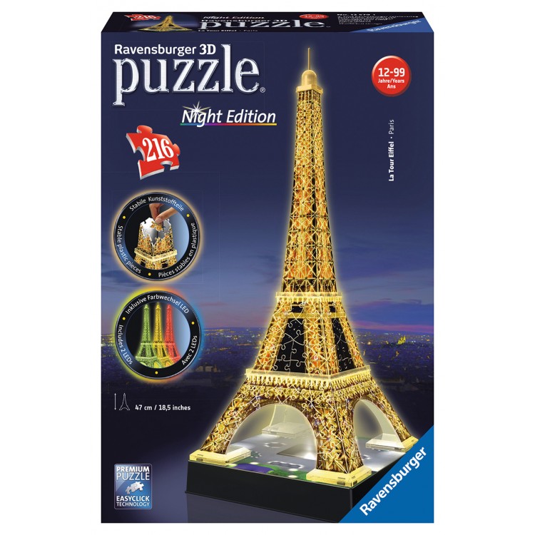 Ravensburger 3D Eiffelova veža Nočná edícia 216